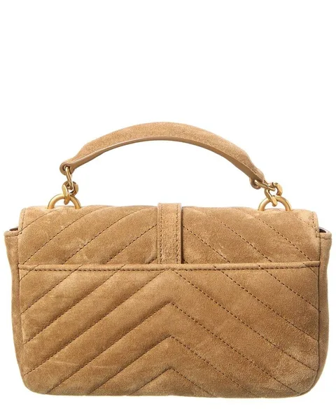 Saint Laurent Women’s Brown Mini Suede Bag product view 2