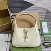Gucci Jackie Small Shoulder Bag 27 In White Cracked Lacquer Calfskin Gold Hardware product view 1