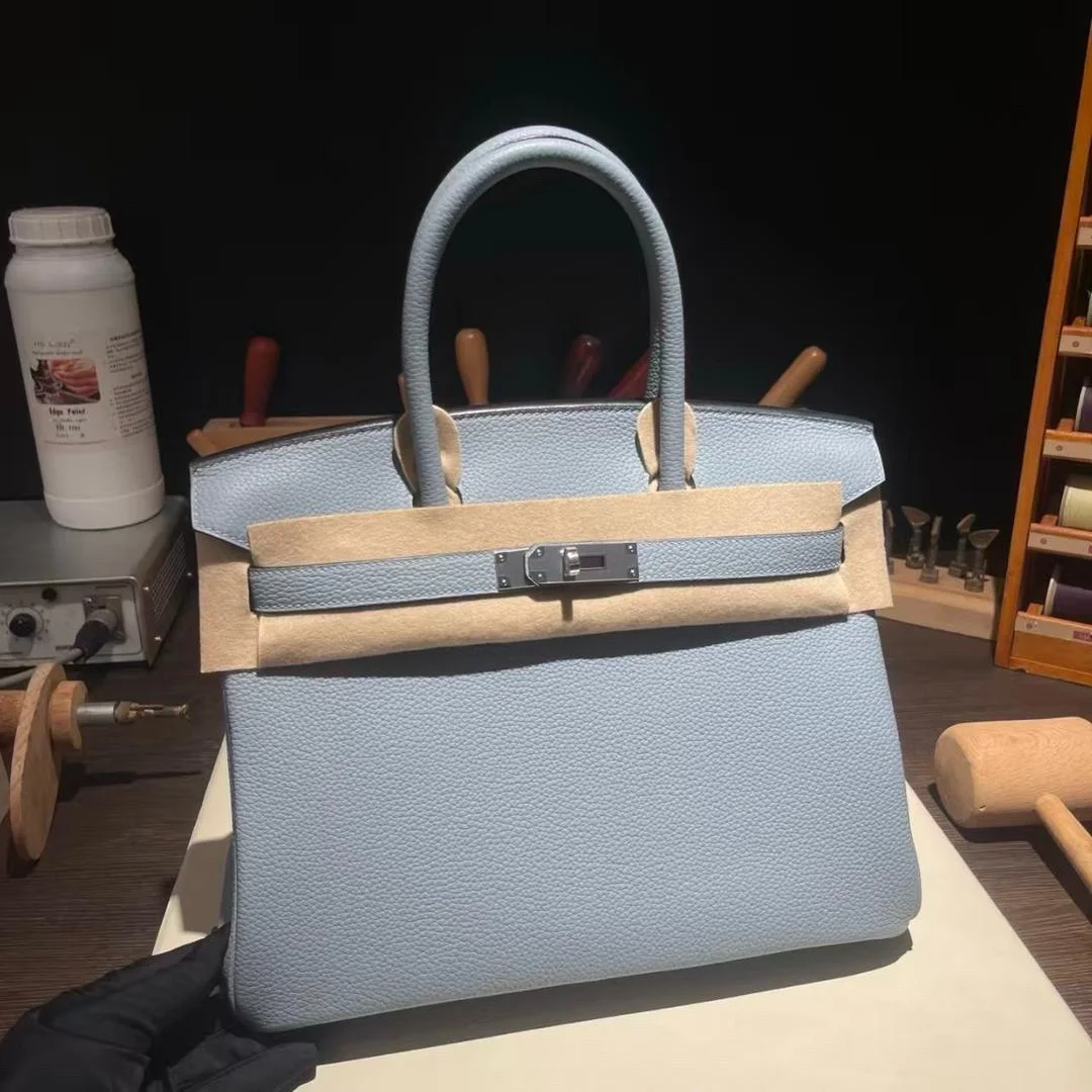 Hermès 25 Cloud Blue* Togo Leather *Silver* Hardware Bag product view 1