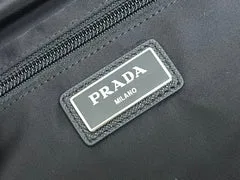 Prada Shoulder Bag 27 In Black Re-Nylon Triangle Logo product view 3