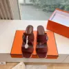 Hermès Women Brown Suede Leather Mules product view 1