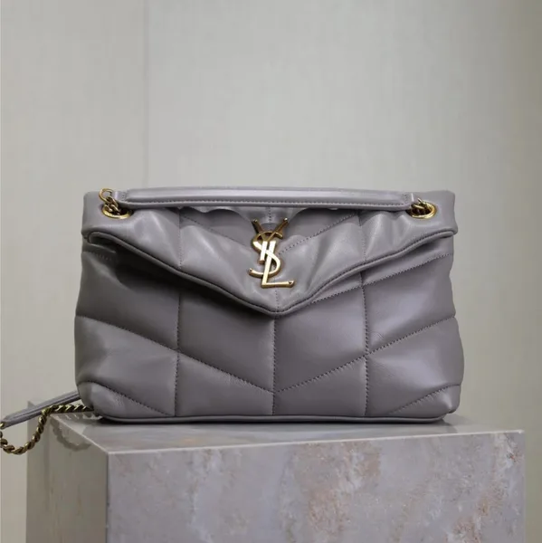 Saint Laurent 25S Loulou Puffer Medium 29 In Smoky Lavender Bag product photo