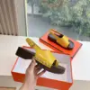 Hermès Women Yellow Leather Sandals product view 4