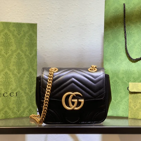 Gucci Marmont Women’s Handbag Black 20 cm product photo