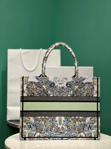Dior Book Tote 36 cm — Multicolor Ornamental Pattern product view 2