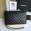 Chanel Woman’s Handbags Black Mix Yellow Leather 25 cm product view 3