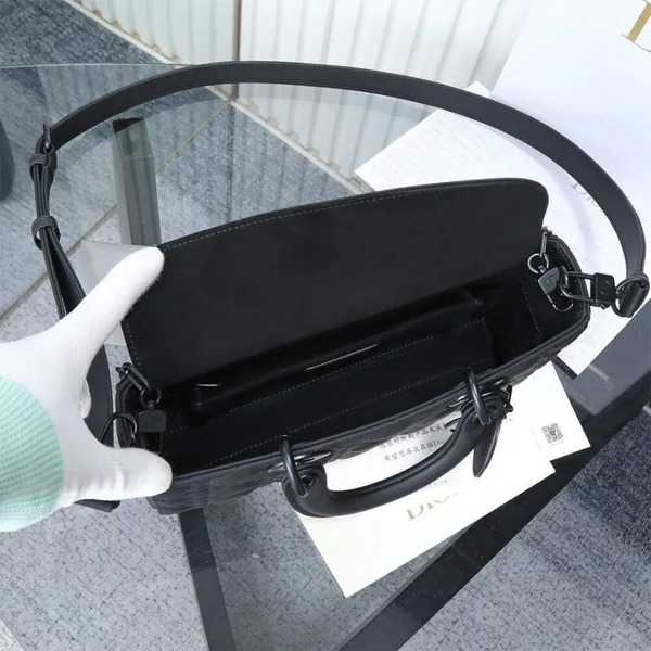 Dior Black Medium Lady D-Joy Bag product view 7