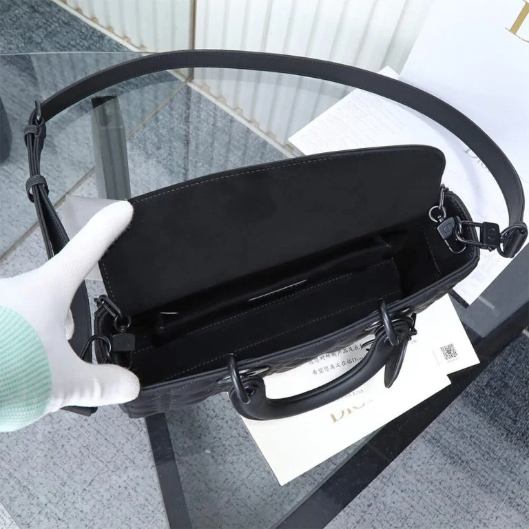 Dior Black Medium Lady D-Joy Bag product view 7