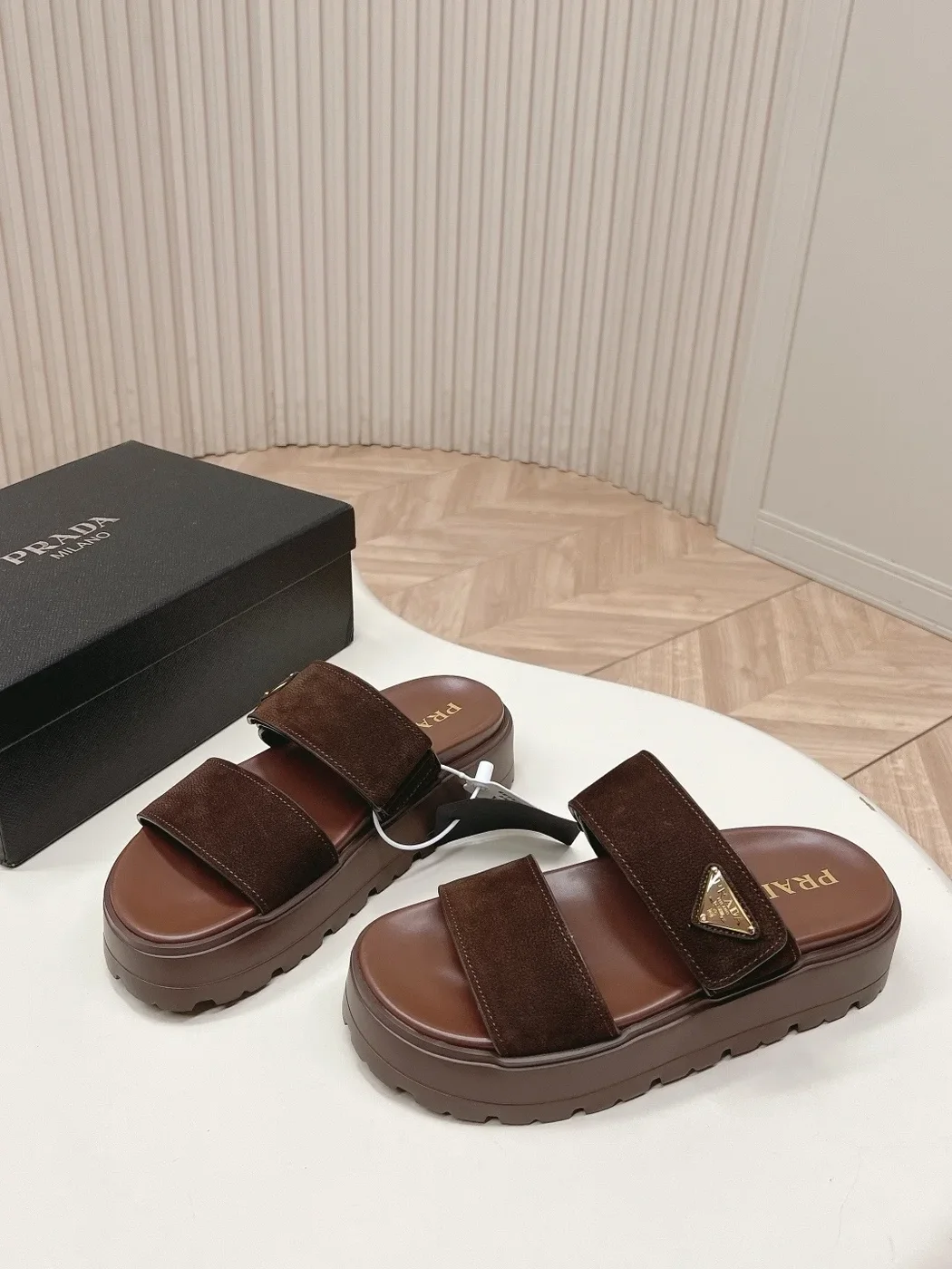 Prada Nubuck Slides product view 2