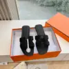 Hermès Women Black Leather Embellished Slippers product view 3