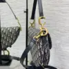 Dior Saddle Bag Blue Oblique with D Charm product view 4