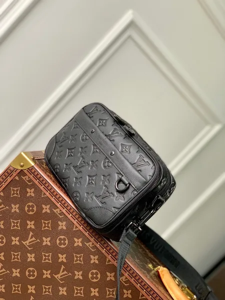 Louis Vuitton Alpha Nano Bag 24 In Black Monogram Shadow Embossed Cowhide product view 4