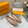 Louis Vuitton Women Beige Patent Leather Ballet Flats product view 1