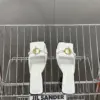 Hermès Women White Leather Heels product view 2
