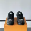 Louis Vuitton Men Black Fabric Embellished Sneakers product view 2