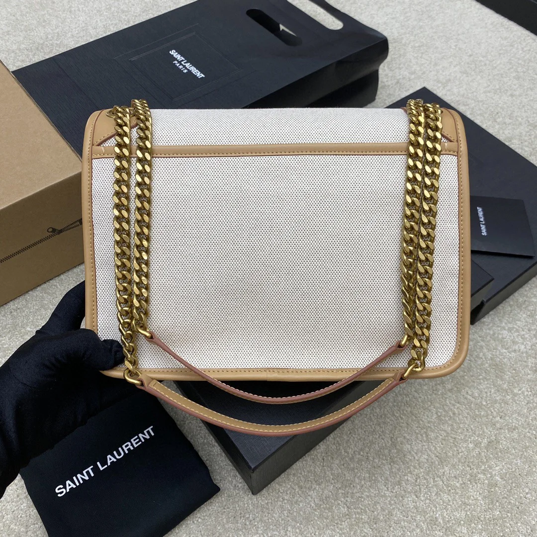 Saint Laurent Yves Niki Bag Natural Canvas product view 2