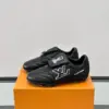 Louis Vuitton Men Sneakers — Black with Outlined LV Detail product view 3