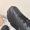 Louis Vuitton Women Black Leather Sneakers — Monogram Side Panels product view 2