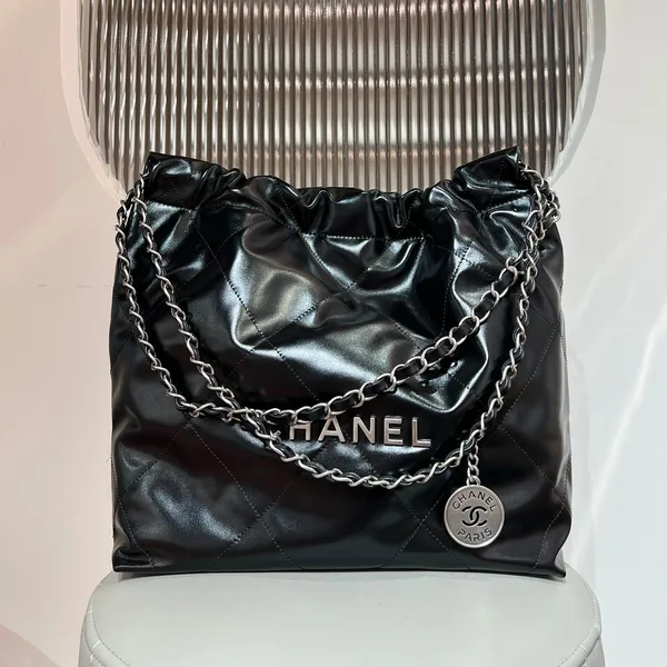 Chanel 22 Small Black Silver Hardware Bag product photo