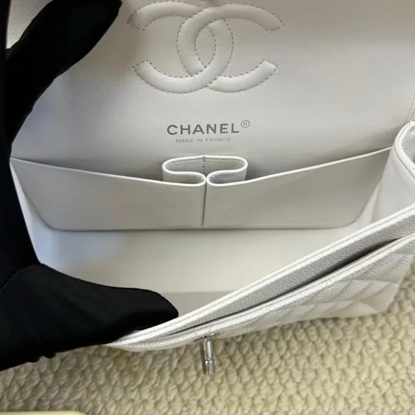 Chanel classic flap white small Bag product view 8