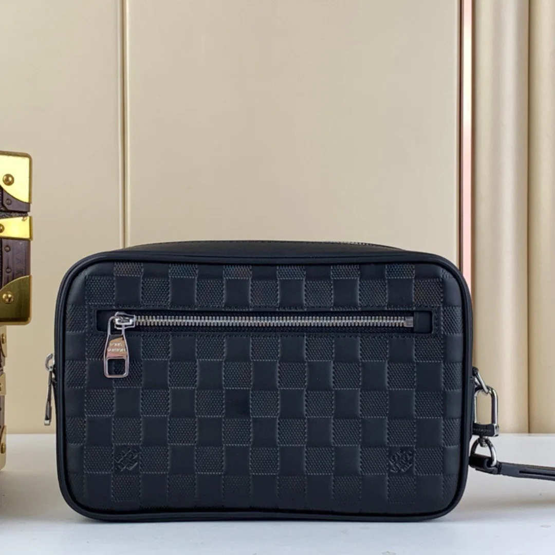 Louis Vuitton Clutch Bag Kasai Damier Graphite Black 24 cm product view 1