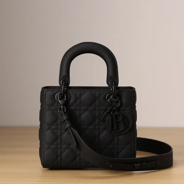 Dior Lady Matte Women’s Black Handbag 20 cm product photo