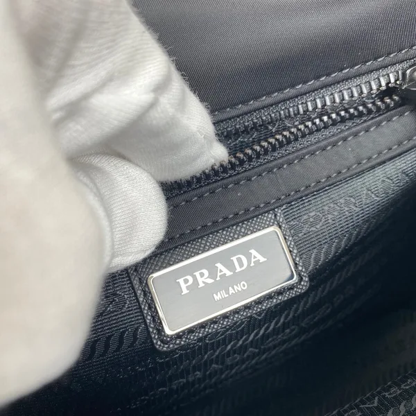 Prada Messenger Bag 22 In Black Re-Nylon product view 6