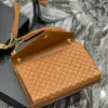 Saint Laurent Medium Envelope Bag in caramel product view 9