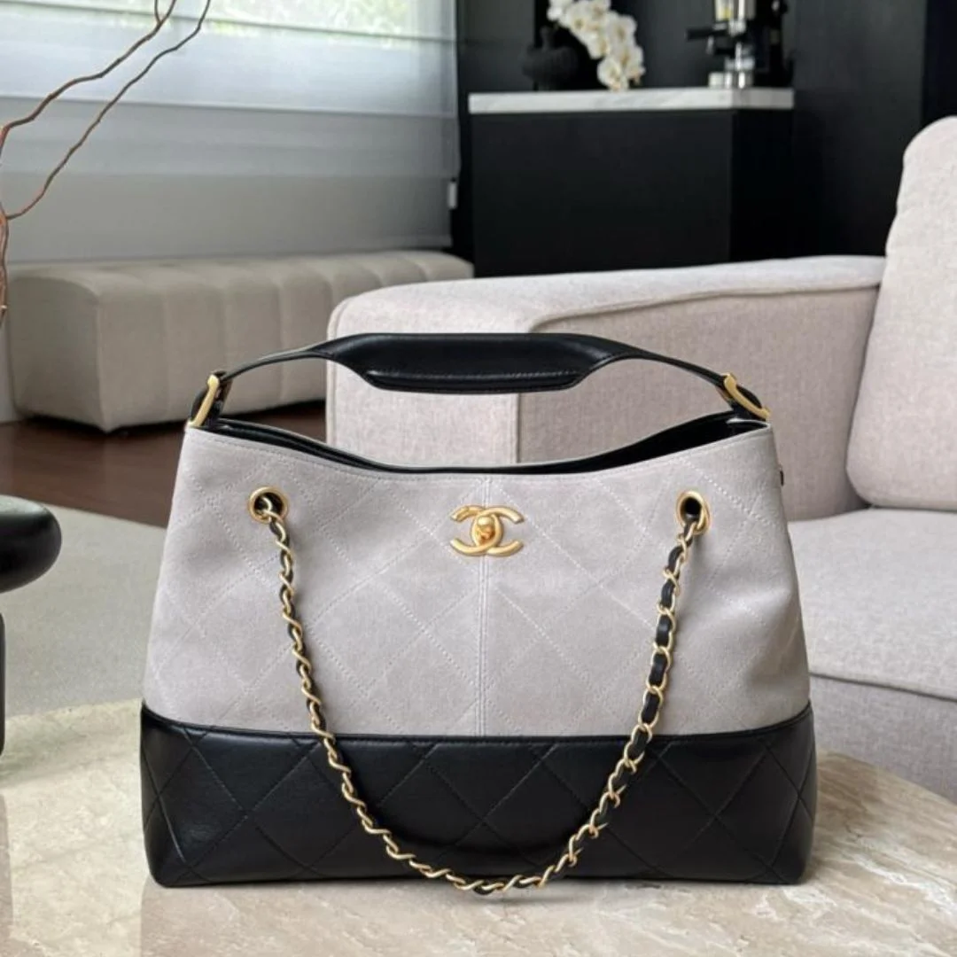 Chanel Suede Calfskin Small Hobo Bag product view 1