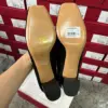 Valentino Women Black Mary Jane Heels with Gold-Tone VLogo Detail product view 6