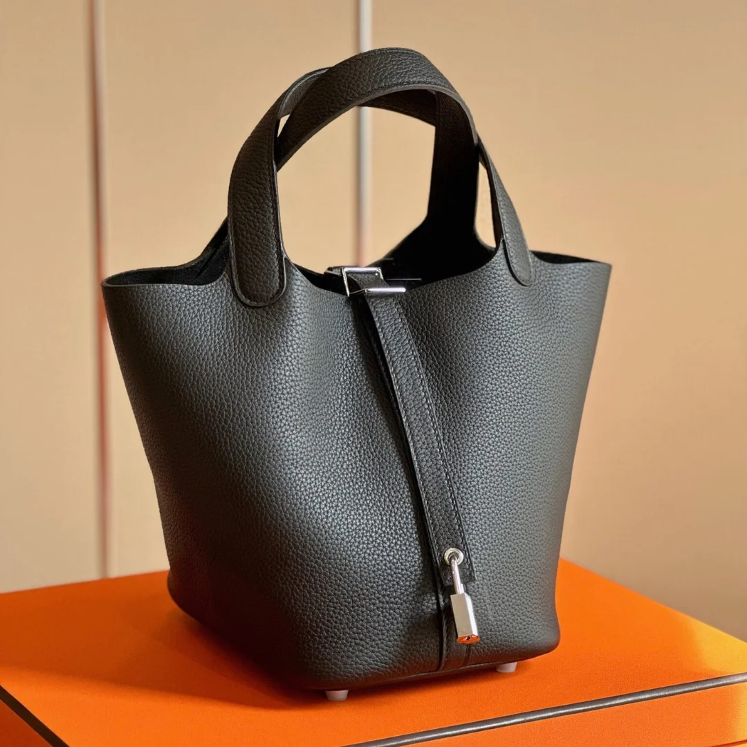Hermès Picotin 18 Black Togo Leather Silver Hardware Bag product view 1