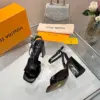 Louis Vuitton Women Black Patent Leather Heels product view 2