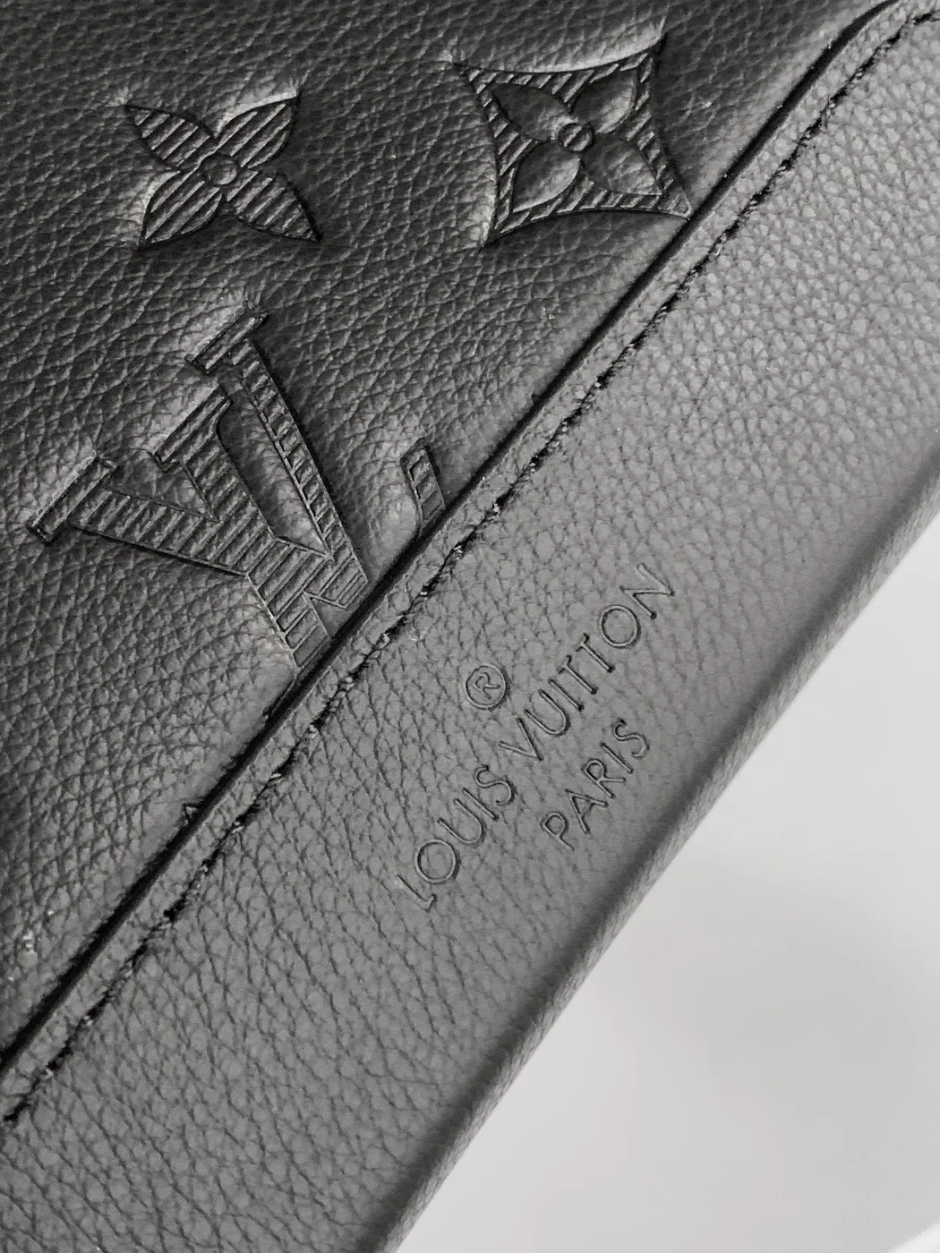 Louis Vuitton Duo Crossbody Sling Bag Black Embossed Monogram product view 5