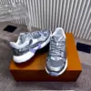 Louis Vuitton Women Silver Mesh And Leather Sneakers product view 5
