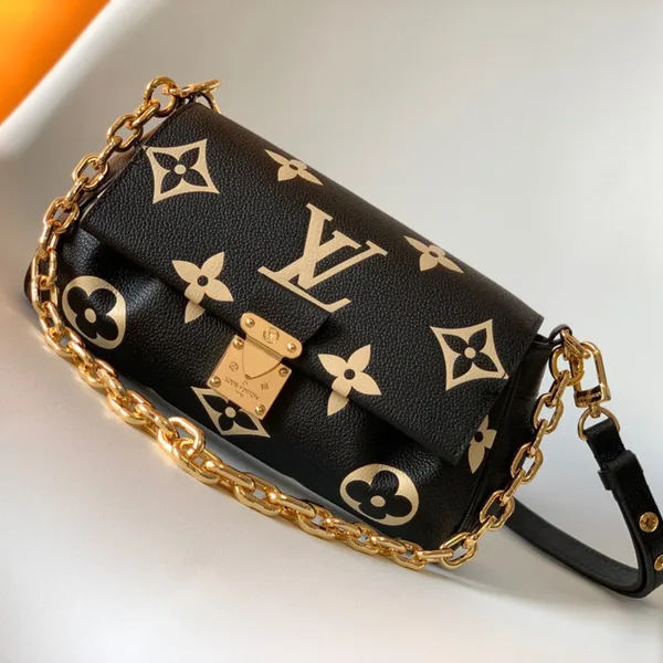 Louis Vuitton Favorite Bag 24x14cm — Black and Cream Monogram product photo