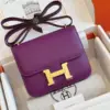 Hermès Constance Bag Epsom Gold Purple With Lock Gold Handbags 19 cm product view 1