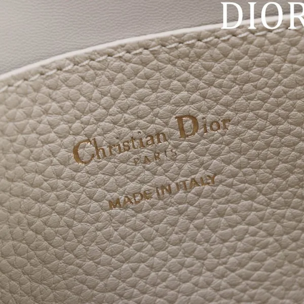 Dior Medium Signature Bucket Bag — Cream product view 4