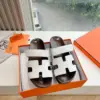 Hermès Women White Leather Wood Insole Sandals product view 3