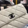 Chanel Trendy White Smooth Leather With Lock Black Handbags 25 cm product view 6