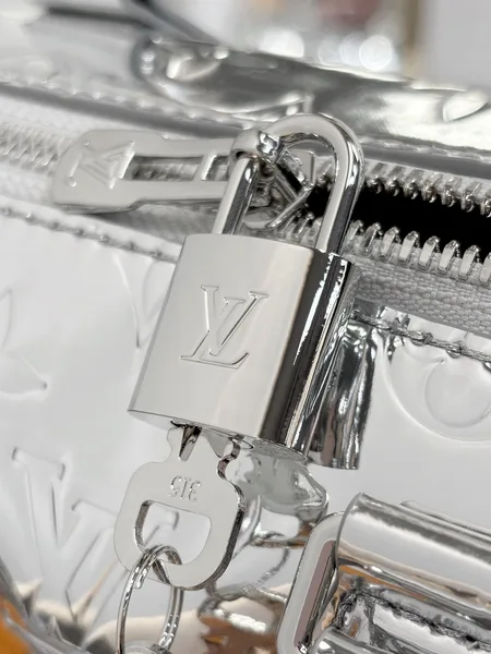 Louis Vuitton Alma Bag Metallic Silver Monogram product view 5