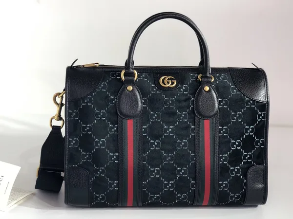 Gucci Velvet GG Monogram Textured Calfskin Bag product view 2