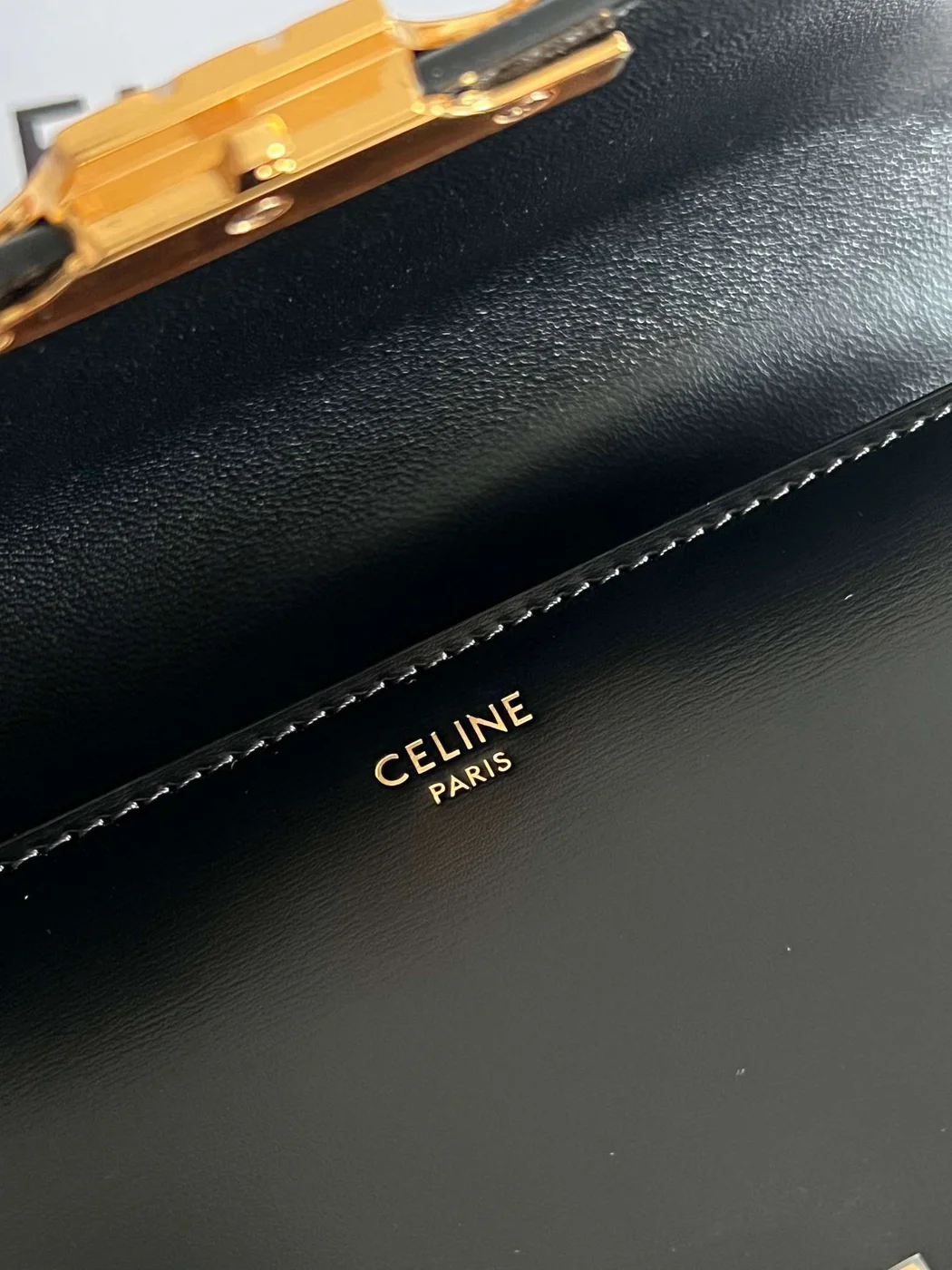 Celine Mini Bag Black Handbag Smooth Leather 19 cm product view 2