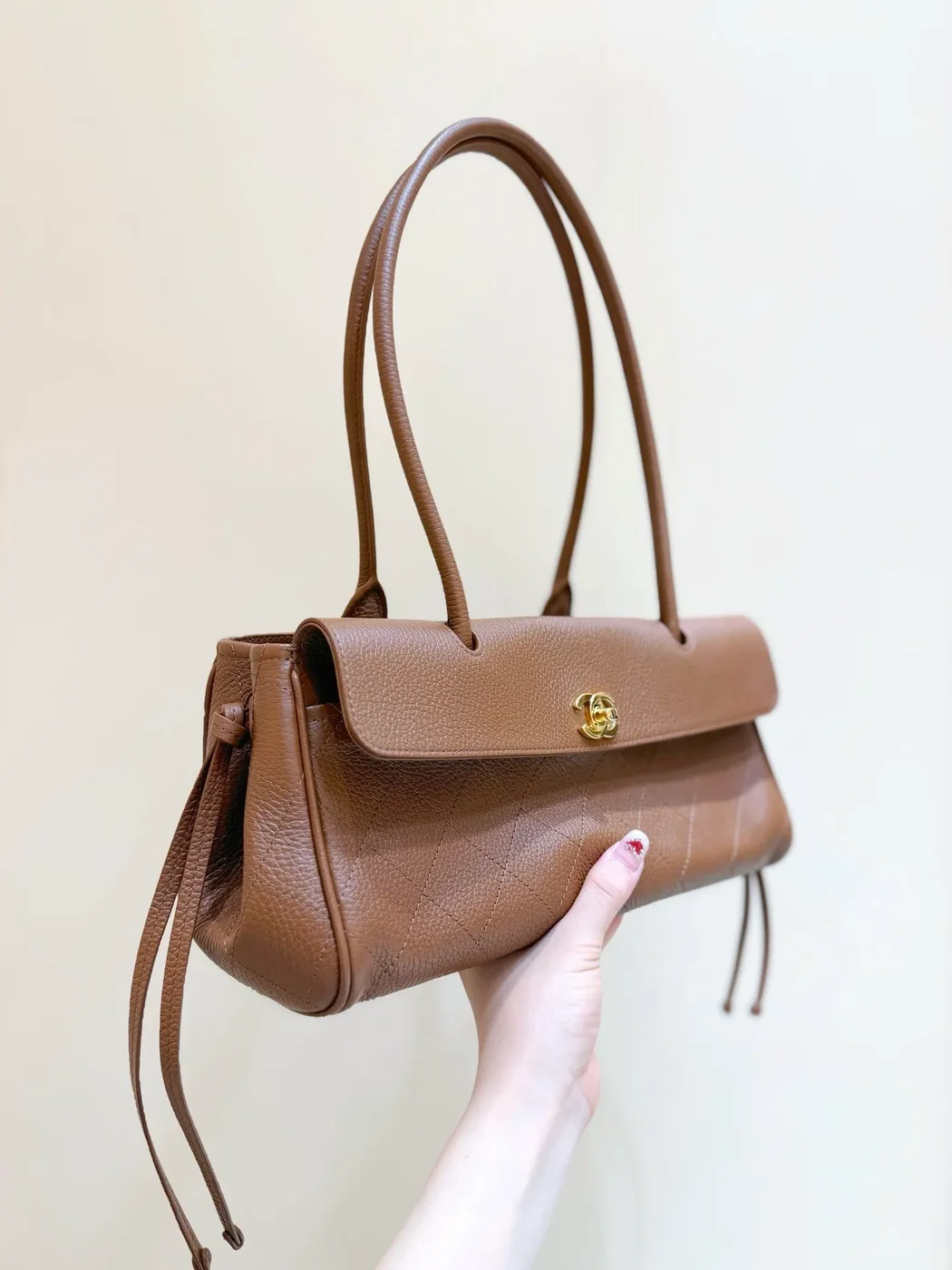 Chanel Grained Calfskin Stitched Urban Essentials Small Shopping Bag product view 4