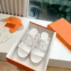 Hermès Women White Leather Espadrille Sandals product view 3