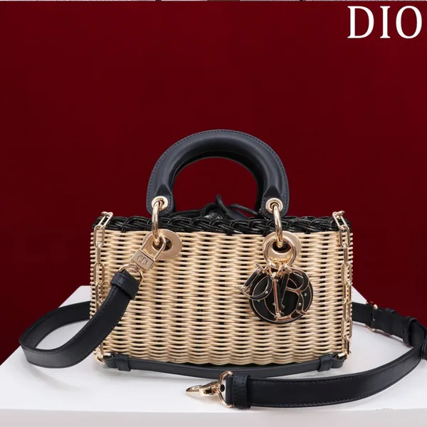 Dior D-Joy Lady Wicker Handbag 22 cm product photo