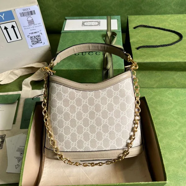 Gucci Handle Bag with Gucci Logo Pattern 25x21cm product view 3