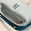 Hermès Bride A Brac PM Woman’s Clutch Bag Blue Handbags 12x20x10cm product view 6