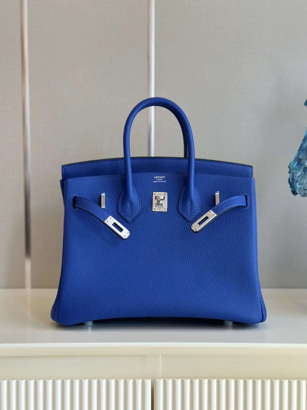 Hermès Birkin 30 Bleu Zelliege Epsom Palladium Hardware Bag product view 5