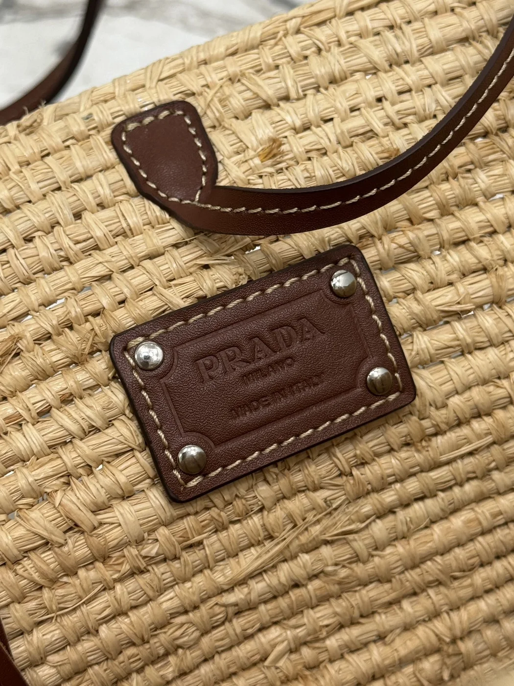 Prada Braided Handle Basket Bag product view 6