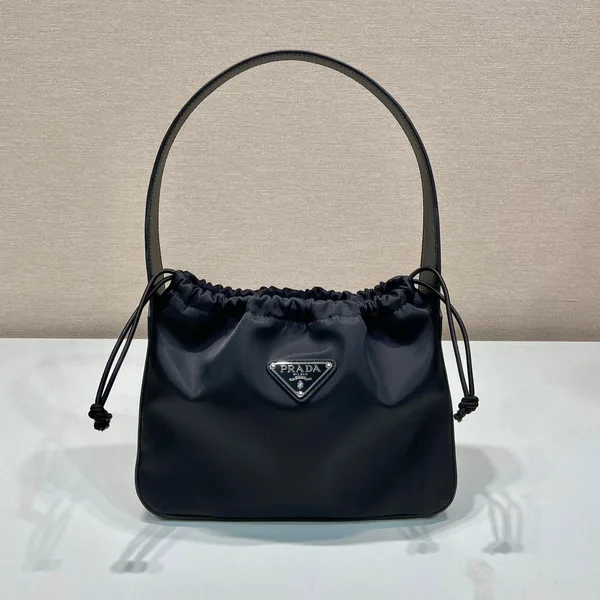 Prada Small Drawstring Bag 23 In Black Re-Nylon product photo